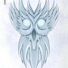 White owl. Un proyecto de Ilustración tradicional, Diseño de personajes e Ilustración digital de outerlukas - 12.09.2020