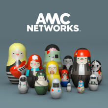 AMC NETWORKS INTERNACIONAL. Un proyecto de Diseño, Ilustración tradicional, 3D, Infografía y Diseño 3D de Miguel Ameller Álvarez - 04.05.2019