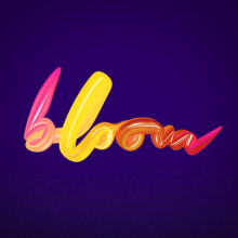 Bloom -Tipografía 3D. 3D project by Isis Eridane Cortés Sauza - 09.13.2020