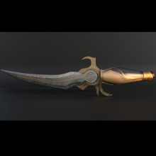 Daga de Prince Of Persia . Un proyecto de 3D, Modelado 3D y Diseño de videojuegos de Alejandro García - 15.09.2020