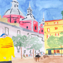MADRID MOLA (Work in progress). Ilustração tradicional, Animação, Pintura, e Animação 2D projeto de Marion Bretagne - 15.09.2020
