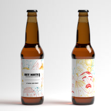 Hey Mate! Beer made with laughs. Ilustração tradicional, e Packaging projeto de Marion Bretagne - 15.09.2020