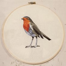 Mi Proyecto del curso: Pintar con hilo: técnicas de ilustración textil. Un proyecto de Bordado de Sabina Reparaz - 16.09.2020