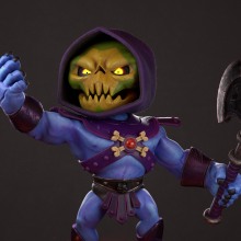 Fan Art Skeletor. 3D, and 3D Animation project by Juan Diego Chacón Solís - 09.16.2020