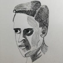 Mi Proyecto del curso: Introducción al retrato con tinta china y plumilla. Un proyecto de Ilustración tradicional de William Ardón - 17.09.2020
