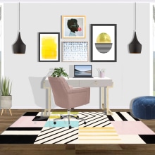 Home Office Studio . Un proyecto de Diseño de interiores de Julia Castillo - 18.09.2020