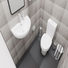 Salón de Bodas y Bar - RRRP - Baño. Un proyecto de Diseño de interiores y Diseño 3D de Priscila Pedre - 18.09.2020