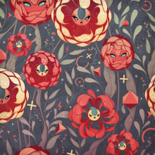 Flowers. Traditional illustration, and Vector Illustration project by Marmota vs Milky - 09.20.2020