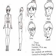 Proyecto final manga: Itami, la espadachina rauda. Desenho a lápis projeto de Dean Reyes Vallejos - 21.09.2020