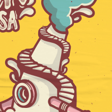 Propuesta cartel FM Terrassa 2020. Un proyecto de Ilustración tradicional de joel delgado - 20.01.2020