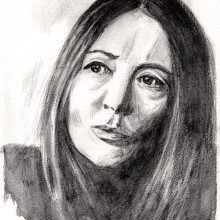 Oriana Fallaci. Desenho a lápis, Desenho, Desenho de retrato, Desenho realista, e Desenho artístico projeto de Begoña Blázquez Parro - 23.09.2020