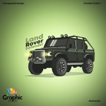 Ilustración Land Rover. Design, Traditional illustration, Graphic Design, Logo Design, and Digital Illustration project by Tomás Fernández Badilla - 09.24.2020