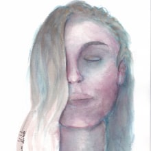 Mi Proyecto del curso: Retrato artístico en acuarela. Un proyecto de Bellas Artes, Pintura, Pintura a la acuarela y Dibujo artístico de Laura Stileto - 25.09.2020