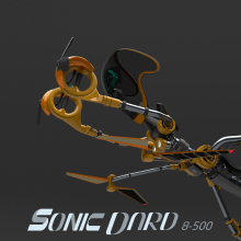 SONIC DARD 8-500. 3D Animation project by Jorge Lerones - 09.27.2020