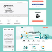 User experience overhaul for dog sharing community to improve homepage conversion and the registration process. UX / UI projeto de ghimpeteanuangi - 29.09.2020