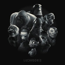 Luchadores. A 3D, Character Design, and Concept Art project by Antonio Dell'Aquila - 09.29.2020