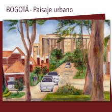 Un barrio de Bogotá - Mi Proyecto del curso: Paisajes urbanos en acuarela. Architectural Illustration project by Patricia Montaña - 09.30.2020