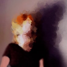 Autorretrato en llamas.. Un proyecto de Pintura digital de Esperanza Manzanera - 04.10.2020