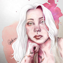 Mi Proyecto del curso: Retrato ilustrado con Procreate. Un proyecto de Ilustración de retrato de Raquel Bertrán - 04.10.2020