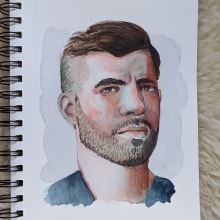 My project in Artistic Portrait with Watercolors course. Un proyecto de Pintura a la acuarela de bjorn_tunt - 06.10.2020