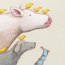 El pollo Chiras. Traditional illustration, Children's Illustration, and Editorial Illustration project by Rafael Yockteng - 10.07.2020