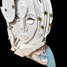 Mi Proyecto del curso: Retratos 3D con capas de papel. Un proyecto de 3D y Papercraft de Sofia Tista - 07.10.2020