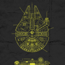 Naves star wars. Un proyecto de Ilustración tradicional y Diseño gráfico de Olga Fernández Pero - 12.10.2020