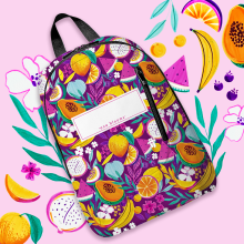 Backpack design. Un projet de Illustration traditionnelle, Création d'accessoires , et Création de motifs de Ana Blooms - 15.10.2020