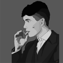 Thomas Shelby from Peaky Blinders . Traditional illustration, Digital Illustration, and Portrait Illustration project by Tess Scarlet - 03.10.2020
