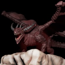 DarkRed Dragon. Un proyecto de 3D, Animación 3D y Modelado 3D de Ivan Torres - 20.10.2020