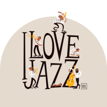 I love Jazz Ein Projekt aus dem Bereich Traditionelle Illustration von Pedro Meca - 20.09.2021