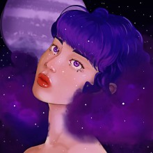 Constelação de Gêmeos. Un proyecto de Ilustración digital de Marina Morena da Silva Carneiro - 21.10.2020