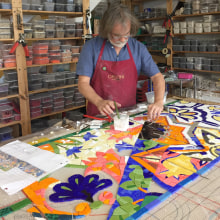 Inspired by Barcelona – Mosaic Wall. Arts, and Crafts project by Gary Drostle - 05.26.2017