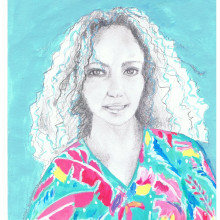 Projeto final: Retrato com lápis e técnicas de cor. . Un proyecto de Pintura de Vera Berrones - 27.10.2020