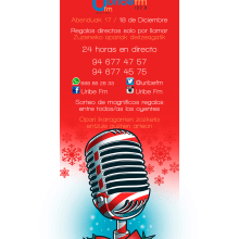 Cartel + flyer para Maratón navideño de Uribe FM. Un proyecto de Diseño gráfico de Jorge de la Fuente Fernández - 14.12.2016
