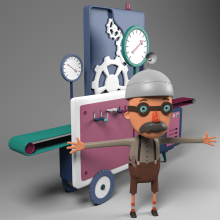 Cartoon. 3D, and 3D Modeling project by Rocío Martínez Llorente - 02.01.2017