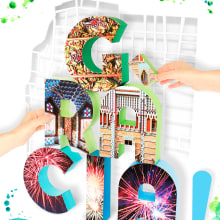 Propuesta de cartel para la Fiesta Mayor del Barrio de Gràcia. Un proyecto de Fotografía, Fotografía digital y Composición fotográfica de Anna Mesa Gaya - 29.10.2018