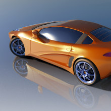 3D low poly sports car modeling. Un proyecto de 3D, Ilustración digital y Modelado 3D de Daniel Cifani Conforti - 10.05.2020