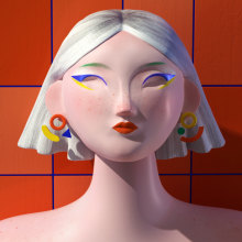 Dahlia. Un proyecto de Ilustración tradicional, 3D, Dirección de arte, Diseño de personajes, Modelado 3D y Diseño de personajes 3D de Lisa Odette - 29.10.2020