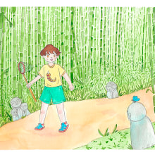 Mi Proyecto del curso: Ilustración en acuarela con influencia japonesa. Un proyecto de Ilustración tradicional, Dibujo y Pintura a la acuarela de Abigail Rabal - 29.10.2020