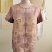 My project in Botanical Printing on Fabric and Paper course. Fashion Design, Sewing, Textile D, and eing project by Viktorija Dronišinec - 10.29.2020