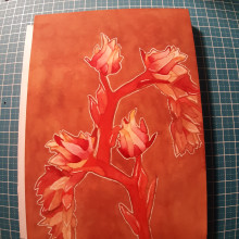 My project in Negative Watercolor Painting for Botanical Illustration course. Un proyecto de Ilustración, Pintura a la acuarela e Ilustración botánica de Renata Brito - 31.10.2020