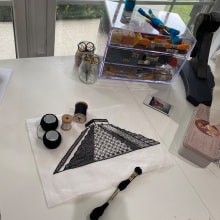 Mi Proyecto del curso: Introducción al bordado en blackwork. Embroider project by Lileny Salazar Ulloa - 11.01.2020