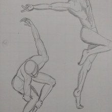 Mi Proyecto del curso: Dibujo anatómico para principiantes. Pencil Drawing, and Figure Drawing project by Luz Marina Ángel Altamirano - 11.02.2020