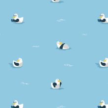 Quack. Pattern Design, and Digital Drawing project by suenaon - 11.03.2020