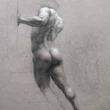 Thrust, étude. Un proyecto de Bellas Artes, Dibujo a lápiz, Dibujo, Dibujo realista, Dibujo artístico y Dibujo anatómico de Shane Wolf - 03.11.2020