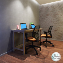 SketchUp e V-Ray - Mesa escritório home office. Un proyecto de 3D, Diseño, creación de muebles					, Arquitectura interior, Diseño de interiores, Modelado 3D y Diseño 3D de Guilherme Coblinski Tavares - 04.11.2020