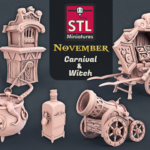 We just release a Patreon. If you like High Detailed 3D Printable Miniatures for your tabletop games check it out here https://www.patreon.com/STLMiniatures. 3D, Escultura, e Modelagem 3D projeto de Javier Lorente Preciado - 04.11.2020