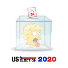 Elecciones USA 2020. Un proyecto de Publicidad e Ilustración digital de pandorco - 11.11.2020