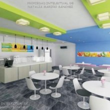 Mi Proyecto del curso: Frutería - Restaurante comida saludable. Furniture Design, Making, Interior Design, and Retail Design project by Natalia Mariño - 11.13.2020